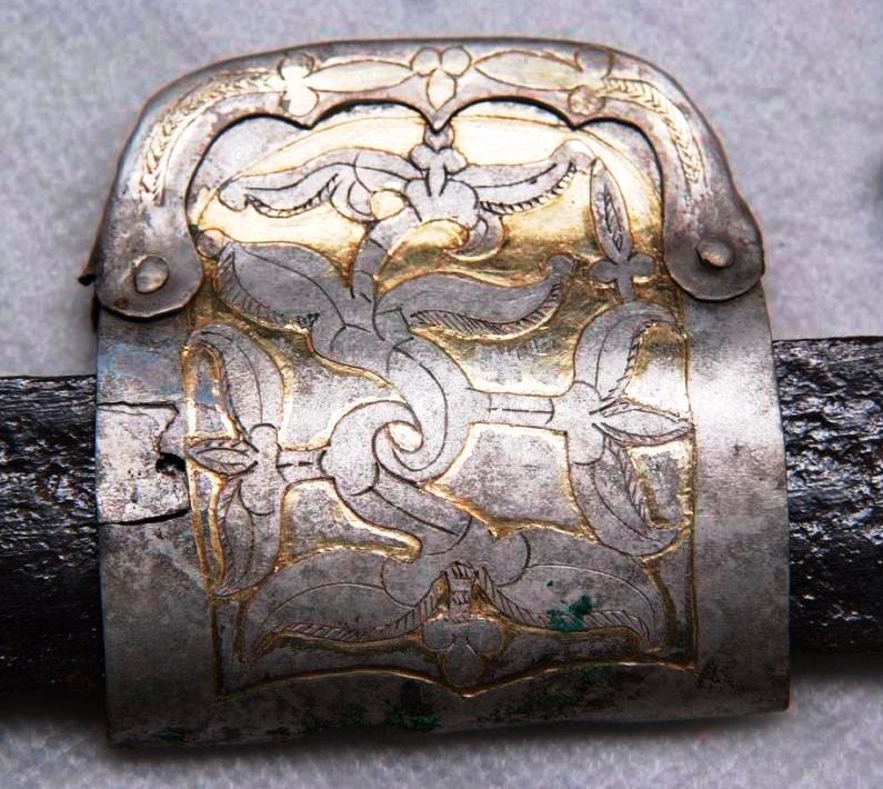 Sabre with silver fittings with floral ornaments